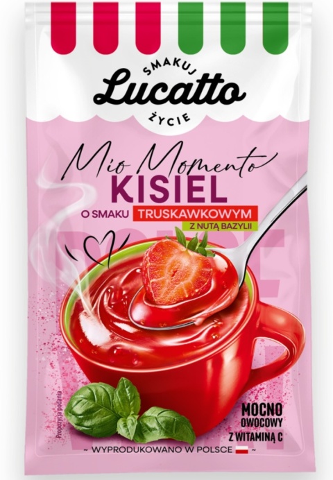 Lucatto Kisiel truskawka z nutką bazyli 30g