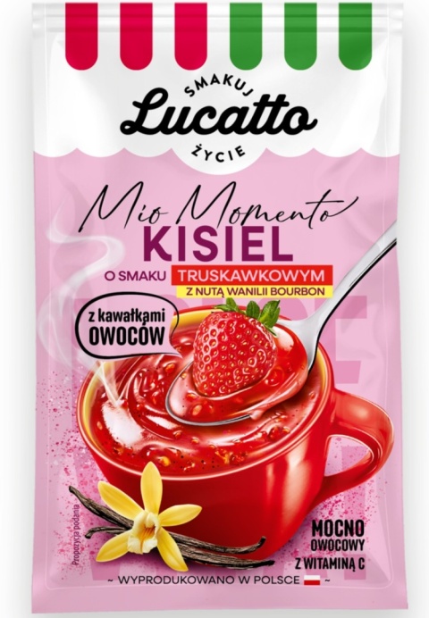 Lucatto Kisiel truskawka z wanilią 31,5g