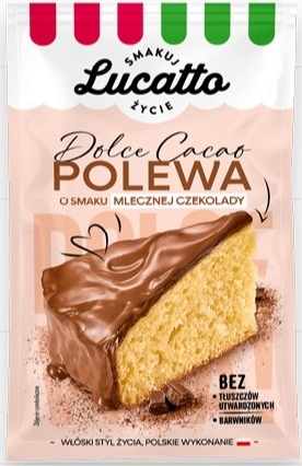 Lucatto Polewa o smaku mlecznej czekolady 100g