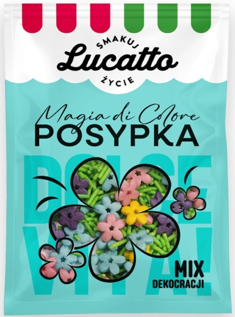 Lucatto Posypka – magia di colore – mix dekoracji z kwiatkami 30g