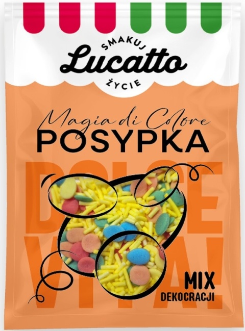 Lucatto Posypka – magia di colore – mix z kolorowym konfetti 30g