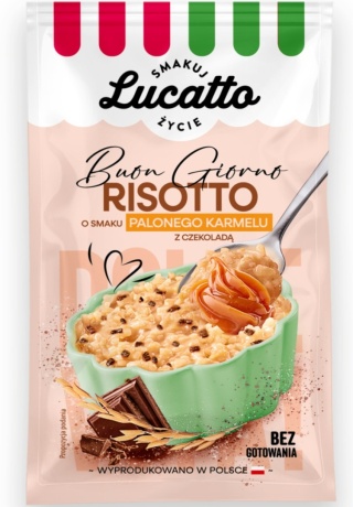 Lucatto Risotto o smaku palonego karmelu z czekoladą 47g