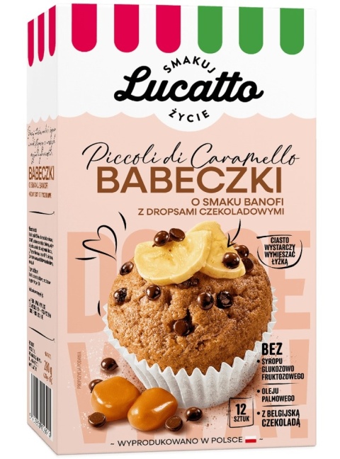 Lucatto Babeczki o smaku banofi z czekoladą 280g