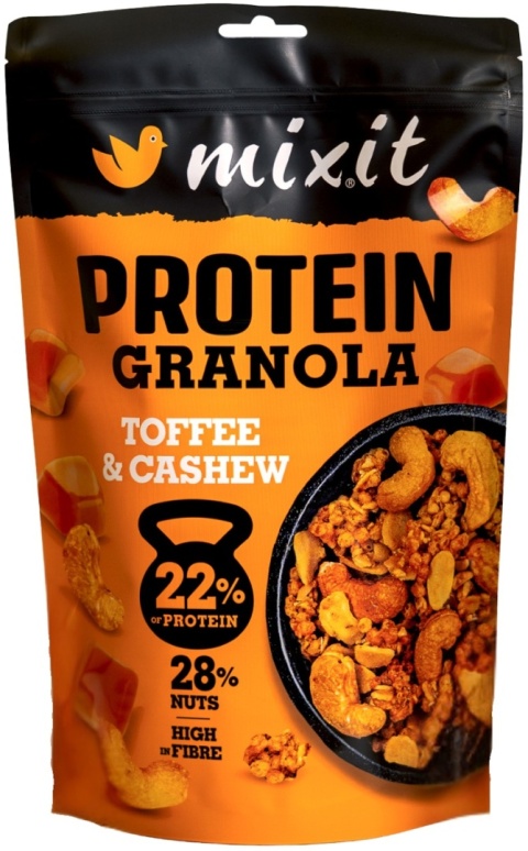 MIXIT Proteinowa granola z pieca - Toffee & orzechy nerkowca 350g