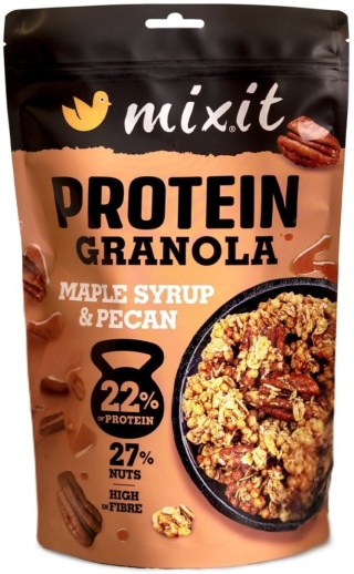 MIXIT Proteinowa granola z pieca - Syrop klonowy & orzechy pekan 350g