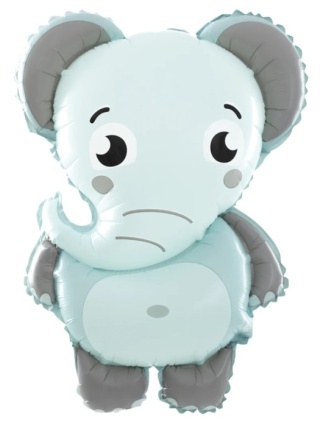 PartyPal Balon foliowy Słonik 45x63cm