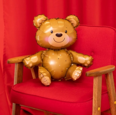 PartyPal Balon foliowy Miś 60x64cm