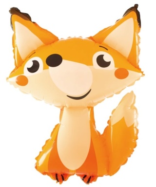 PartyPal Balon foliowy Lisek 45x63cm