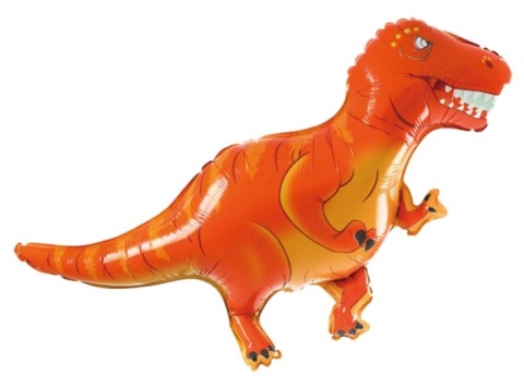 PartyPal Balon foliowy Tyranozaur czerwony 103x78cm