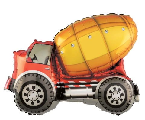 PartyPal Balon foliowy Betoniarka 82x68,5cm