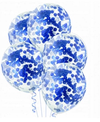 PartyPal Balony z konfetti chaber 12cali 100szt