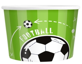 PartyPal Kubek do lodów Football 6szt.