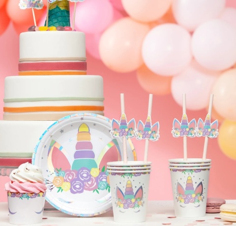 PartyPal Kubek Jednorożec 220ml 6szt.