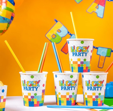 PartyPal Kubek Klocki 220ml 6szt.