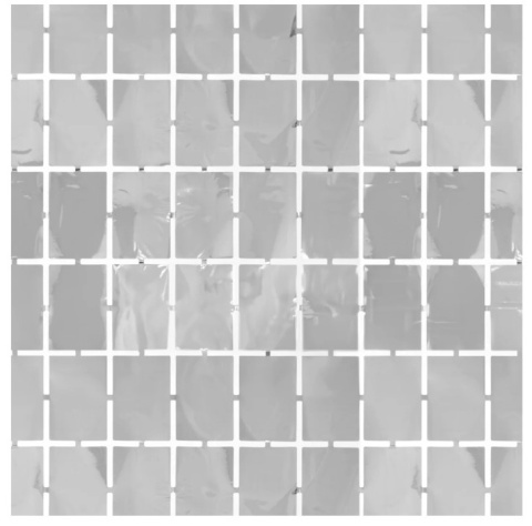 PartyPal Kurtyna imprezowa kwadraty srebrna 100x200cm