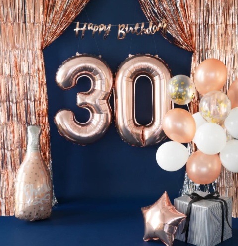 PartyPal Kurtyna imprezowa rose gold 100x200cm