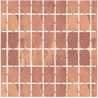 PartyPal Kurtyna imprezowa kwadraty rose gold 100x200cm