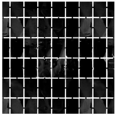 PartyPal Kurtyna imprezowa kwadraty czarna 100x200cm