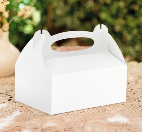 PartyPal Pudełko na ciasto białe 10 szt.