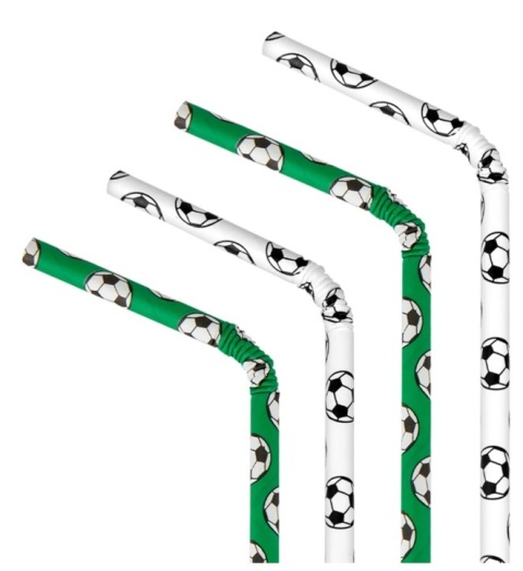 PartyPal Słomki Football 10 szt.