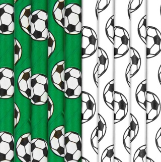 PartyPal Słomki Football 10 szt.