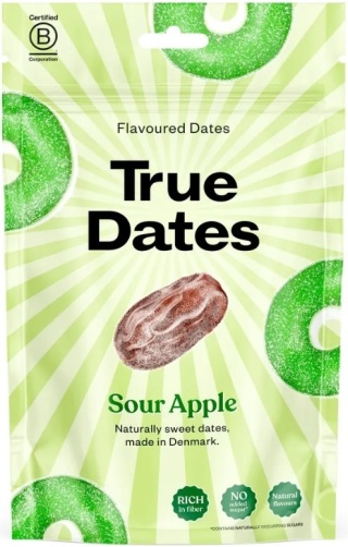 True Dates Daktyle o smaku kwaśnego jabłka bez dodatku cukru 100g