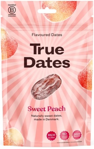 True Dates - daktyle o smaku słodkiej brzoskwini bez dodatku cukru 100g