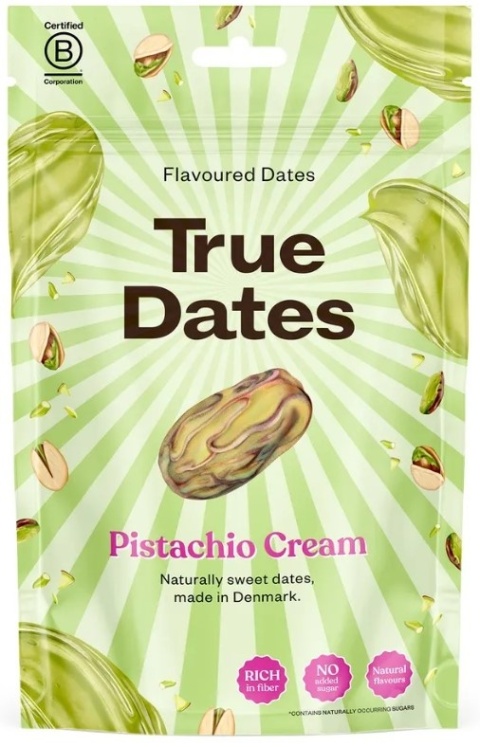True Dates Daktyle o smaku pistacji bez dodatku cukru 100g
