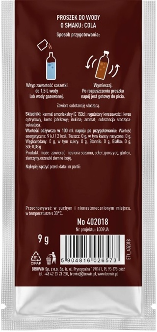 Vsypto Napój w proszku o smaku coli bez cukru 9g