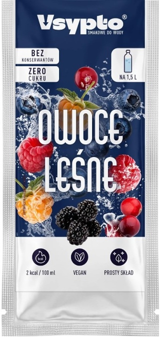 Vsypto Napój w proszku o smaku owoców leśnych bez cukru 9g