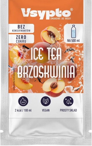 Vsypto Napój w proszku o smaku Ice Tea Brzoskwinia bez cukru 3g