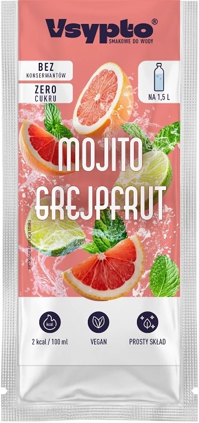 Vsypto Napój w proszku o smaku Mojito Grejpfrut bez cukru 9g