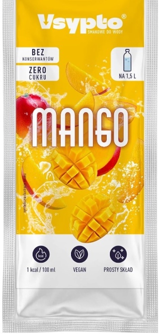 Vsypto Napój w proszku o smaku mango bez cukru 9g