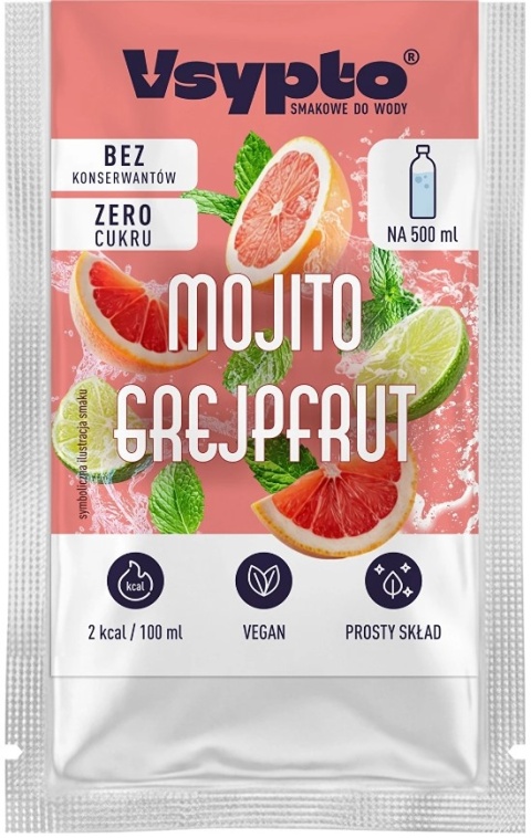 Vsypto Napój w proszku o smaku Mojito Grejpfrut bez cukru 3g