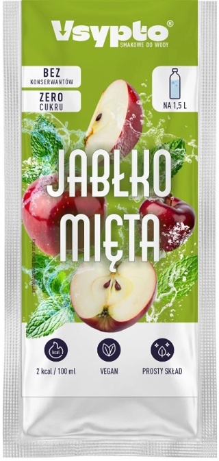 Vsypto Napój w proszku o smaku Jabłko Mięta bez cukru 9g