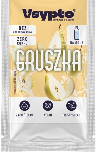 Vsypto Napój w proszku o smaku gruszki bez cukru 3g