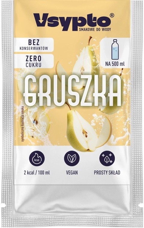 Vsypto Napój w proszku o smaku gruszki bez cukru 3g