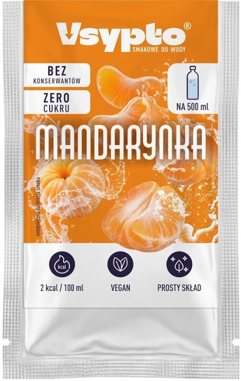 Vsypto Napój w proszku o smaku mandarynek bez cukru 3g