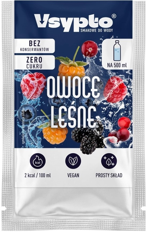 Vsypto Napój w proszku o smaku owoców leśnych bez cukru 3g