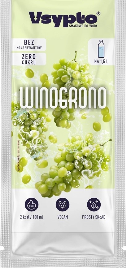 Vsypto Napój w proszku o smaku winogron bez cukru 9g