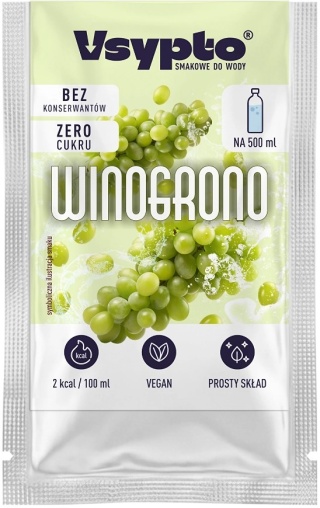 Vsypto Napój w proszku o smaku winogron bez cukru 3g
