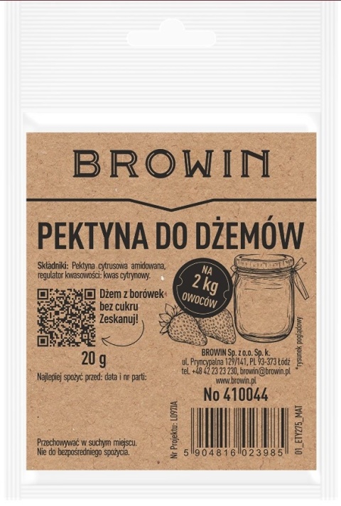 BROWIN Pektyna do dżemów 20 g