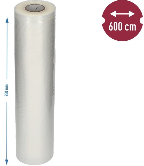 BROWIN Folia moletowana do zgrzewarki próżniowej rękaw 25x600cm