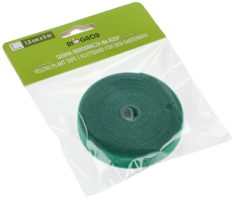 BROWIN Taśma ogrodnicza na rzep zielona 15 mm x 5 m