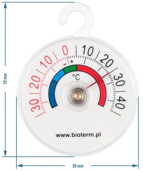 BROWIN Termometr do lodówek i zamrażarek (-35°C do +45°C) 5cm