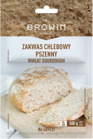 BROWIN Zakwas chlebowy pszenny z drożdżami 23 g
