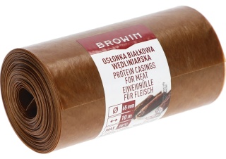 BROWIN Osłonka białkowa wędliniarska fi 65mm 10m