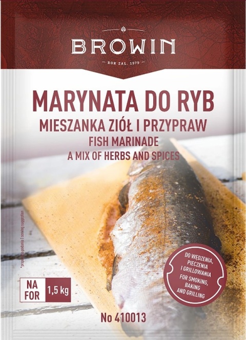 BROWIN Marynata do ryb mieszanka ziół i przypraw 120g