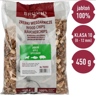 BROWIN Zrębki do wędzenia grillowania jabłoń 450g kl10