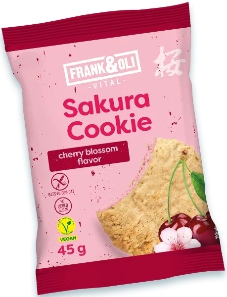 FRANK&OLI Ciastko Sakura Cookie Kwiat wiśni japońskiej 45g